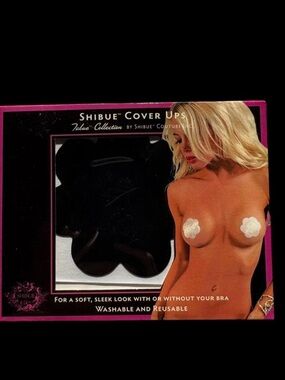 Cover Ups Black Adhesive Nipple Covers -